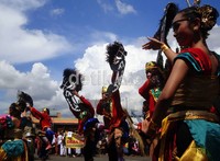 Kuda lumping juga turut memeriahkan hari jadi Kabupaten Purbalingga yang ke 182.