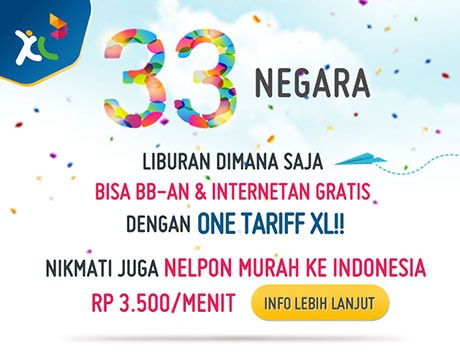 Komunikasi Global dengan One Tariff XL!