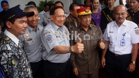 Sistem CBI diresmikan oleh Menhub EE Mangindaan dan Menristek Gusti Muhammad Hatta. Arbi Anugrah/detikcom.
