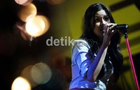 Raisa saat ditemui di Hardrock Cafe, EX Plaza, Jakarta Pusat, Selasa (18/12/2012).