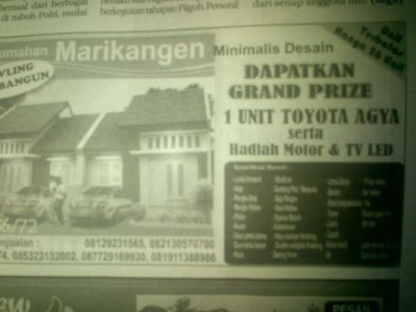Belum Meluncur Mobil Murah Sudah Jadi Hadiah buat Pembeli Rumah