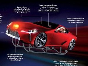 Lexus LF-LC Edisi Santa Claus
