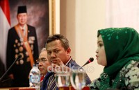 Ketua Badan Pemenangan Pemilu PPP Fernita Darwis memaparkan pandangannya soal evaluasi persiapan Pemilu 2014.