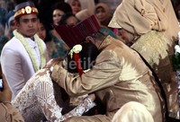 Pernikahan mereka ditayangkan secara live oleh RCTI. Ramses/detikFoto.