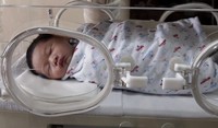 Putra pertama pasangan Ibas-Aliya Rajasa lahir di RS Pondok Indah pada pukul 00.01 WIB, dini hari tadi melalui proses persalinan normal. Anung dan Abror/Rumgapres.