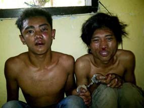 Jambret Tas Istri Polisi, Dua Bandit Tersungkur di Jalanan