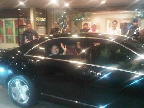 Ani Yudhoyono Kembali Jenguk Cucu di RS Pondok Indah