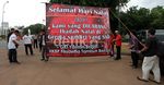 Jamaat GKI Yasmin Misa Natal di Depan Istana