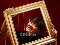 Senyum ceria Andre. Gusmun/detikHOT.