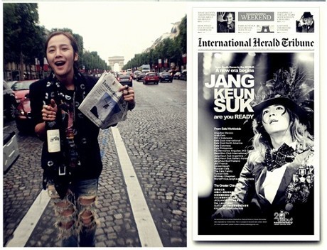 Jang Geun Suk Dihadiahi Fans Iklan di Surat Kabar