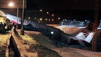 Pesawat Tu-204 itu tak mengangkut penumpang dan baru kembali dari Republik Ceko. AFP/Andrey S,irnov.