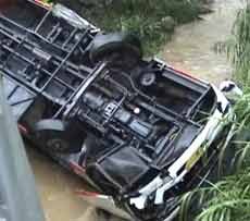 Diduga Korban Bus Tentrem, Dua Mayat Terbawa Arus