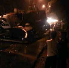 Bangkai Bus Tentrem Dievakuasi, Lalin Purwodadi Ditutup Total