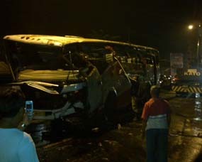 5 Korban Bus Tentrem Kritis Dirawat di RSU Syaiful Anwar