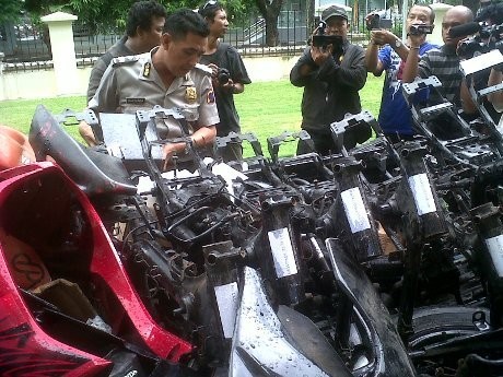15 Kerangka Motor Curian Diamankan dari Pemilik EO di Semarang