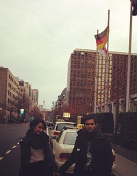 Guten morgen German, tulis Shireen. (Instagram)
