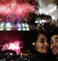 Shireen Sungkar & Teuku Wisnu memilih kota London, Inggris sebagai tempat untuk rayakan tahun baru. (Instagram)