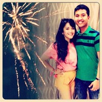 'You and i.. @alanbasri. Happy new year everyone,' tulis Sheza di akun Instagramnya. (Instagram).