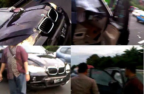 Ini Penampakan BMW X5 Rasyid Amrullah di Lokasi Kecelakaan