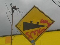 Vandalisme rambu-rambu (Hery Prastyantoro).