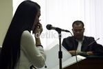 Bacakan Pledoi, Angie Menangis