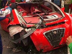 Ini Rupa Ferrari Dahlan yang Rusak Parah