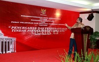 Di dalam sambutannya, Mahfud MD berharap dengan adanya MoU ini para hakim konstitusi, kepeniteraan dan Sekjen MK diharapkan dapat membentengi diri dari tindak pidana korupsi serta pencucian uang.
