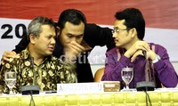 Rapat ini diwarnai hujan interupsi dari pengurus partai politik. Ramses/detikFoto.