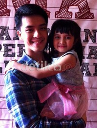 'Senang banget kak Morgan datang,' ujar Afiqah.