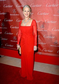 Helen Mirren mendapatkan penghargaan International Star untuk film 'Hitchcock'. Frazer Harrison/Getty Images.
