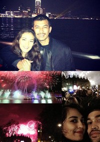     Kemesraan para pasangan selebriti Indonesia merayakan tahun baru di luar negeri. (Instagram)
