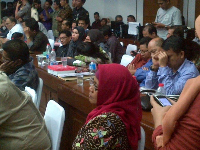 Sejumlah Ketua KPU Daerah Tertidur Saat Pembacaan Kesimpulan