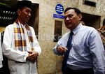 Berpakaian Betawi, Jokowi Rapat Bahas MRT