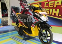 Xeon generasi terbaru yang mengusung teknologi injeksi ini terdapat tulisan RC atau Racing Champion yang mempertegas Xeon sebagai matik racing berteknologi balap dengan DiASil Cylinder dan Forged Piston.