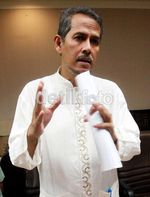 Anggito Jumpa Pers Soal Pengelolaan Dana Haji