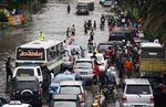 Banjir, Daan Mogot Macet Total