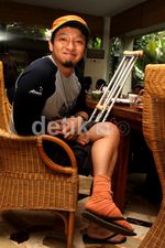 Duh, Kaki Ringgo Agus Rahman Patah
