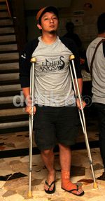 Duh, Kaki Ringgo Agus Rahman Patah