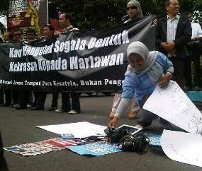 Wartawan Malang Raya Kecam Kekerasan Terhadap Jurnalis Malang Post