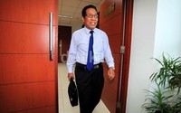 Daming meninggalkan Kantor Komisi Yudisial (KY) seusai diperiksa.