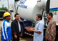 Peresmian ini adalah bagian dari rencana penambahan sembilan unit batching plant pada tahun ini dengan nilai investasi sekitar Rp 70 miliar. (Joko Hendro).