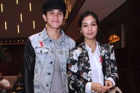 Vino dan Marsha saat hadir di acara press screening film layar lebar 'MIKA' di XXI Kemang Village, Jakarta Selatan, Selasa (15/1/2013).