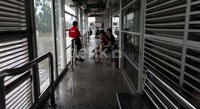 Seperti terlihat di Halte TransJ di Grogol, Jakarta.