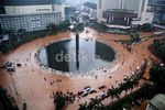 Banjir Bundaran HI Dari Atas Gedung