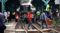 KRL hanya sampai Stasiun Manggarai. Ramses/detikFoto.