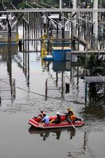 PLTU Muara Karang Terendam Banjir