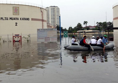 PLTU Muara Karang Terendam Banjir