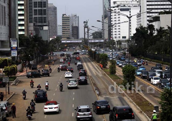 Kondisi Jalanan di Seputar HI Kembali Normal