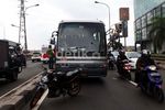 TransJ Mogok di Flyover Senen