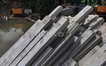 Cegah Banjir, Pilar Beton Ditancapkan